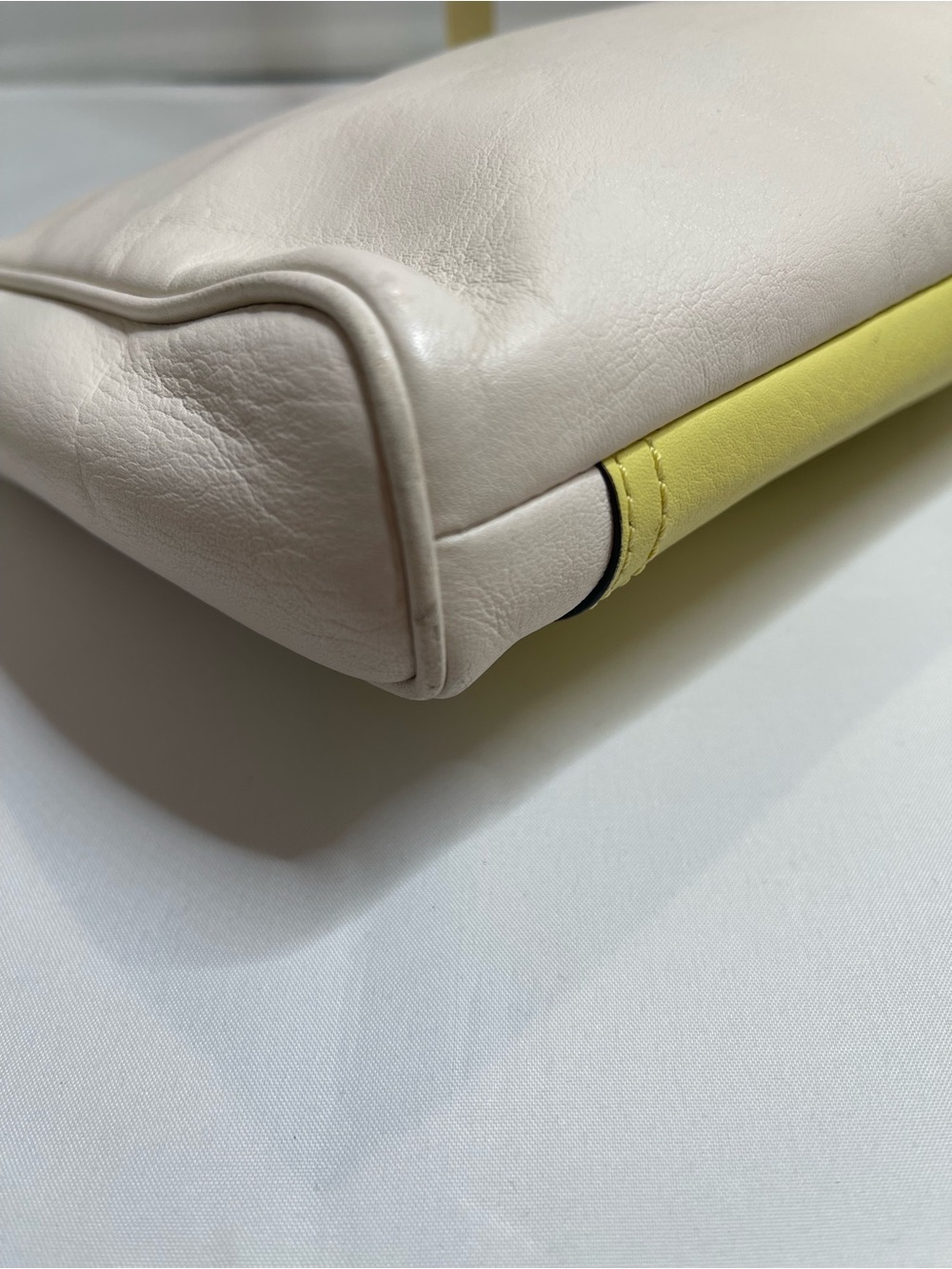 Coach Yellow and Cream Legacy Leather Clutch - Picture 3 of 11
